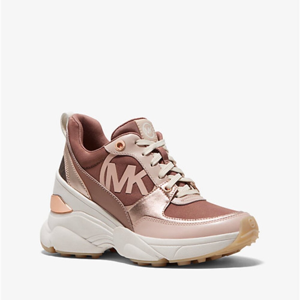 Mickey Canvas and Leather Trainer